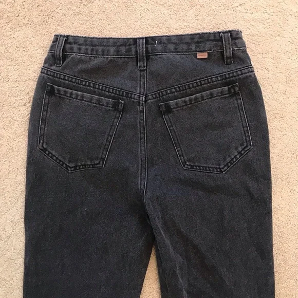 ONeill Distressed Denim Jeans NEW Womens Size 2 Waist 25 Faded Black Button Fly - Picture 10 of 14